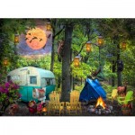 Puzzle  Sunsout-30152 XXL Teile - Summertime Camping