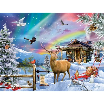 Puzzle Sunsout-35221 XXL Teile - Lori Schory - Winter in the Mountains