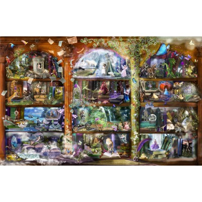 Puzzle Sunsout-48448 Alixandra Mullins - Enchanted Fairytale Library