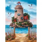 Puzzle  Sunsout-52620 Linda Picken - Island Lighthouse