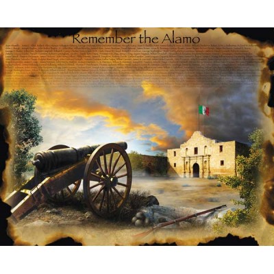 Puzzle Sunsout-67952 XXL Teile - Jim Todd - Remember the Alamo