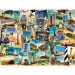 Puzzle  Sunsout-70061 Kate Ward Thacker - Southern Lighthouses
