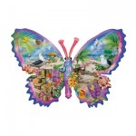  Sunsout-95092 Konturenpuzzle - Sommer Schmetterling