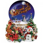 Puzzle  Sunsout-95302 Lori Schory - Santa's Snowy Ride