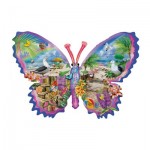   Konturenpuzzle - Sommer Schmetterling