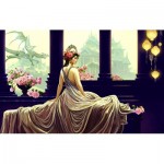 Puzzle   Princess with Pink Roses
