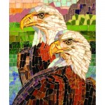 Puzzle   Stained Glass Eagles
