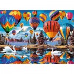  Trefl-20143 Holzpuzzle - Colorful Ballons