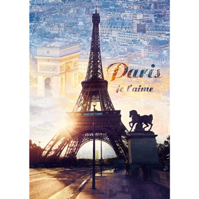 Puzzle Trefl-10394 Paris, I love you