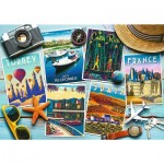 Puzzle  Trefl-10714 Holiday Postcards