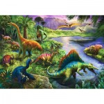 Puzzle  Trefl-13281 Dinosaurien