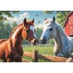 Puzzle  Trefl-13328 Pferde Auf Der Lichtung