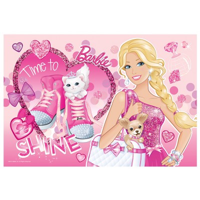 Trefl-14805 Extragroße Puzzleteile mit Pailletten - Barbie