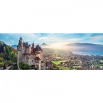 Puzzle  Trefl-29055 Panorama - Schloss von Menthon, Frankreich
