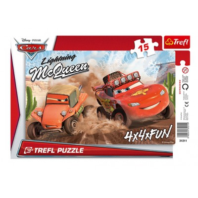 Trefl-31211 Rahmenpuzzle - Cars