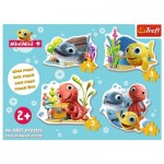 Trefl-36125 Rahmenpuzzle - 4 Puzzles - Baby Classic Fish MiniMini