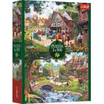  Trefl-37494 2 Puzzles - Idyllisches Leben