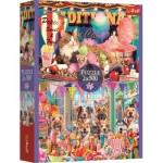  Trefl-37495 2 Puzzles - Flauschige Freunde