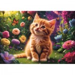 Puzzle  Trefl-37525 Süßes Kätzchen