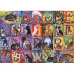 Puzzle  Trefl-37527 Katzen-Alphabet