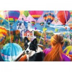 Trefl-40018 Spiralpuzzle - Ballonfestival