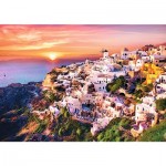 Puzzle   Sonnenuntergang über Santorini