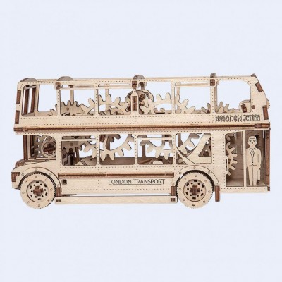 Wooden-City-WR303-8022 3D Holzpuzzle - London Bus