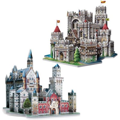 Wrebbit-Set-Castles 2 x 3D Puzzles - Set Schloss