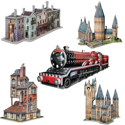 Wrebbit-Set-Harry-Potter-3 5 3D Puzzles - Set Harry Potter (TM)